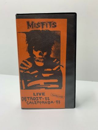 Misfits Setroit 1982 / California 1983 Live Vhs Rare Danzig