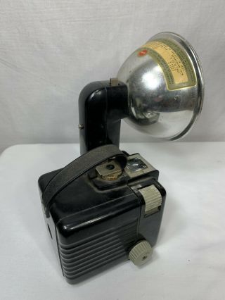 Antique Kodak Brownie Hawkeye Flash Model Camera w/flash attachment 3