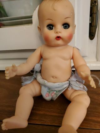8 " Vintage Vogue Jimmy Or Ginnette Baby Doll In Diaper,  Face Hi Color