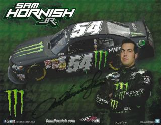 Sam Hornish Jr Autographed Monster Energy Jgr Hero Card Rare