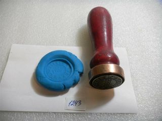 Wax Seal Soviet Russian Ussr Government Goznak Branch For Security Facility - Rare