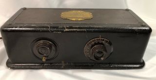 Antique Atwater Kent Model 35 Tube Radio - Metal Case -