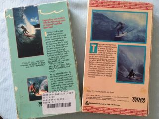 Surf ' s Up AND Radical Surfers VHS 1985 Surfing Prism Tatum Videos Rare Jenner 2