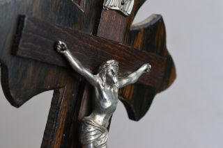⭐ antique French crucifix,  holy water font,  19 th century ⭐ 2