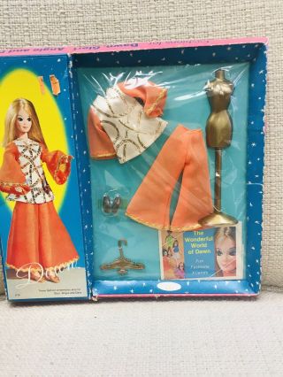 Vintage Topper Dawn Doll Fashion - Tangerama Tunic - Fits Pippa Nrfb