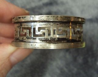 Vtg Estate Find H C & S Sterling Silver Napkin Ring 1 3/4 "