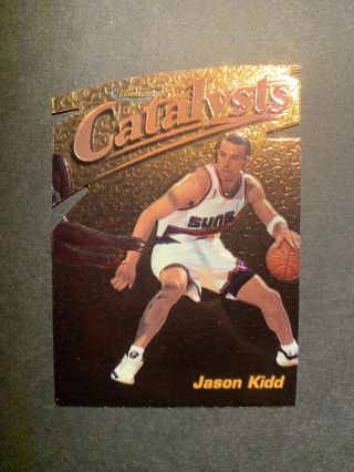 1997 - 98 Jason Kidd Topps Finest Gold Embossed Rare - Suns