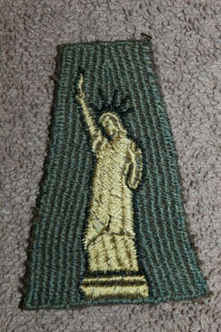 Rare Ww1 U.  S.  Army 77th Infantry Division Woven Green Wool Combat Patch