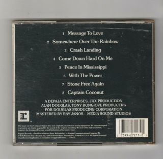 Jimi Hendrix Crash Landing CD 8 Songs 1990 Reprise Release Rare HTF OOP 2