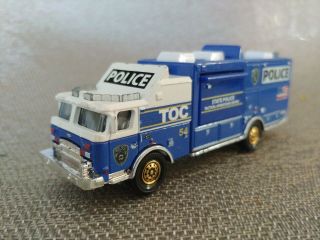 Matchbox 2013 Real Rigs E - One Police Mobile Command Center Vehicle Rare