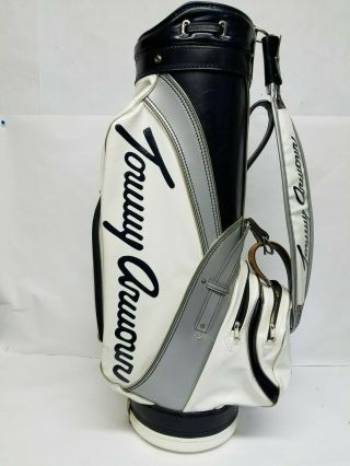 Rare Vintage Tufhorse Tommy Armour Golf Bag Blue Silver White Staff S&h