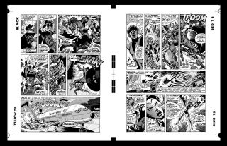 Dave Cockrum X - Men 97 Pg 13 And Pg 14 Rare Large Production Art