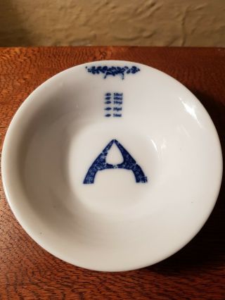 Antique Blue And White Porcelain Blood Letting/bleeding Bowl Healing Hands