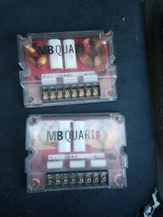 Mb Quart Crossover Pair Rare Old School Car Audio,