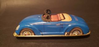 Rare Vintage Tin Volkswagen Beetle Convertible Joyax Made In France German.