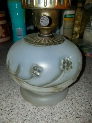 Antique Gone With The Wind Globe Parlor Hurricane Lamp