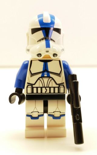 Lego 501st Trooper Star Wars Minifigure W/ Blaster Rare Htf