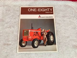 Rare 1969 Allis Chalmers One - Eighty Tractor 180 Dealer Brochure 15 Page