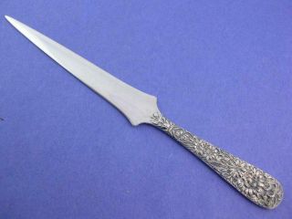 Sterling S Kirk & Son Letter Opener Repousse No Mono