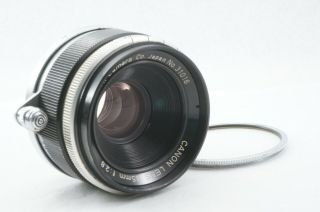 Rare [tested/exc,  ] Canon 35mm F2.  8 Leica Screw Mount L39 Ltm From Japan