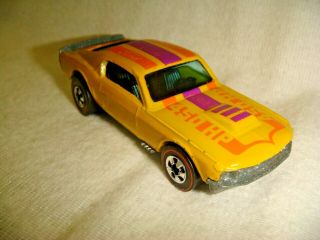 Hotwheel Redline Very Rare Yellow Mustang Stocker Very Scarce Nm