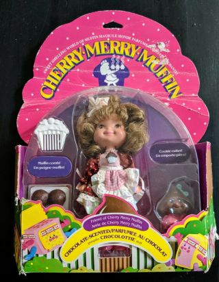 Vintage 1988 Mattel Cherry Merry Muffin Chocolate Scented Doll (package)