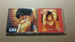 Nicole - Private Thoughts Ultra Rare Htf Indie R&b Soul 2000 Cd Album Us