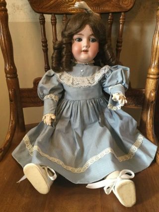 21 " Armand Marseille 390 A.  7.  M.  Bisque Head Doll With Wood/composition Body
