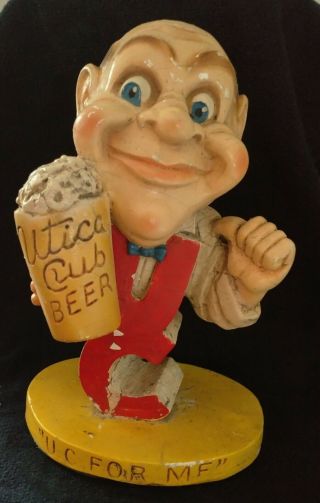 Rare Vintage West End Brewing Co Utica Club Beer York Chalk ? Figurine