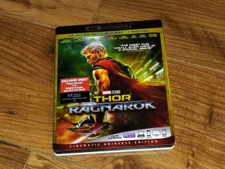 Thor: Ragnarok 4k/blu - Ray With Rare Slipcover (no Digital)
