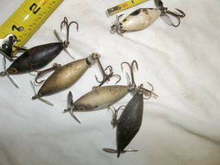 5 Vintage Tackle Industries Skip Jack Dual Props Fishing Lure 1 White Is Smaller
