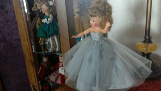 Little Miss Revlon Blue Taffeta Formal 9160/no Doll