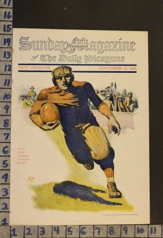 1910 Sport Football Athlete Nfl Stadium Uniform Cheerleader Hunk Cover Rl77