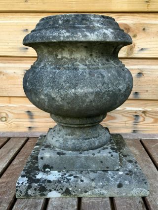 Antique Victorain Small Marble Urn Stone Jardiniere Garden Plant Pot Vase C1880