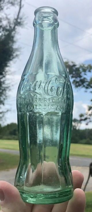 Rare 1923 Coca Cola Hobbleskirt Bottle Little Rock Arkansas Ark