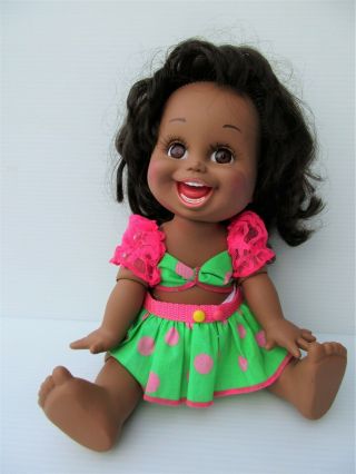 Rare Vtg 1990 Galoob African American Baby Face Doll 5 " So Funny Natalie "