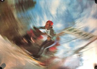 Vintage Ski International Poster Skiing Motion Blur Art Poster 21 X 29 21 Sport
