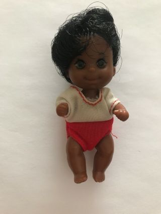 Sunshine Family African American Black Baby Dolls Vintage 1973