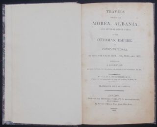 Rare 1806 Travels In The Ottoman Empire Greece The Morea Albania Constantinople