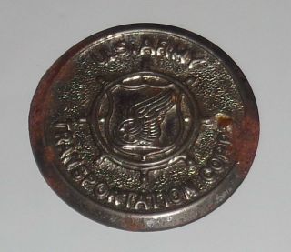 Rare Vintage Us Army Transportation Corps Branch Aluminum Metal Pin