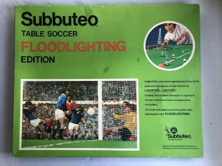 Vintage Subbuteo Floodlighting Edition Table Soccer Very Rare Set Spare Parts