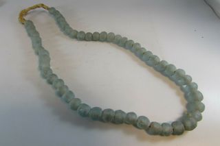 Vintage Estate Magnificent Rare Large Ancient Roman Glass Trade Bead Necklace