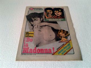 Madonna - Very Sexy - South America Vintage Rare Newspaper - Hard To Find - 1985