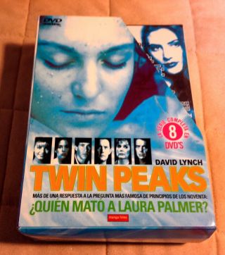 Rare Twin Peaks - Complete Series 1 (8x Dvds,  Pal 2,  Manga Films,  2002) Spanish