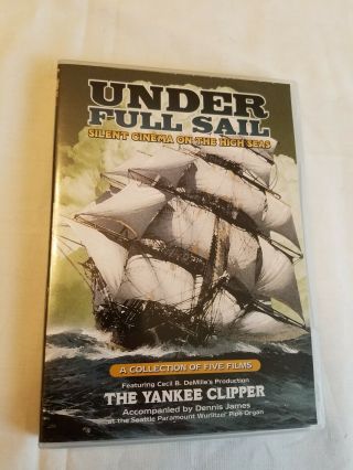 Under Full Sail Dvd Silent Cinema On The High Seas Rare Htf The Yankee Clipper