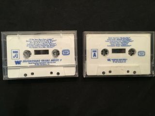 Rare Vintage Wwf Superstars Fan Club Theme Cassettes Ii And V 90s