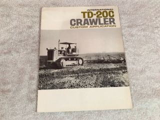 Rare 1971 International Harvester Td - 20c Crawler Tractor Brochure