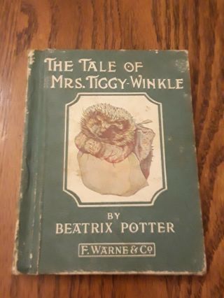 The Tale Of Mrs Tiggy Winkle By Beatrix Potter Rare Edition 1905 F.  Warne & Co.