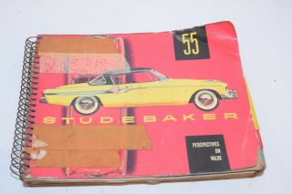 Rare Vintage 1955 Studebaker Dealership Sales Planning Book - All Models