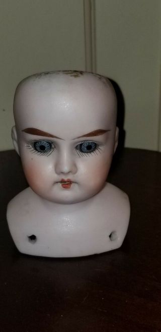 Antique Armand Marseille Lilly Bisque Doll Head 3 3/8 " Tall